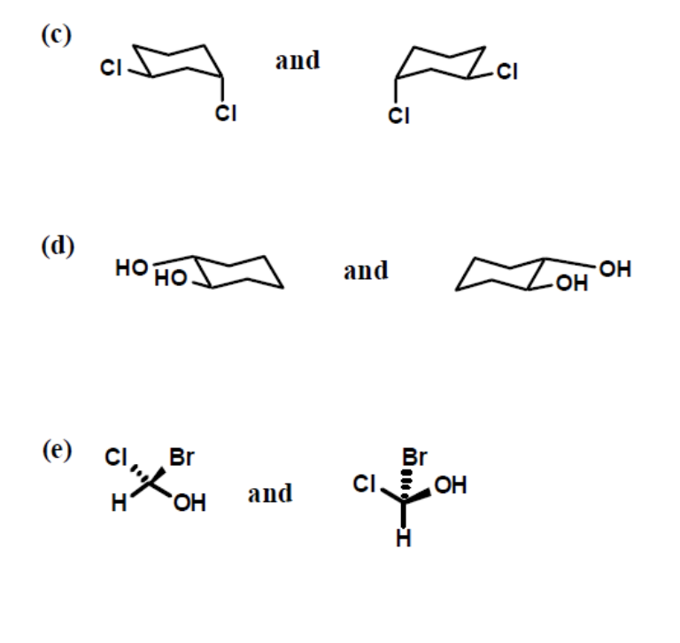 Consider the following pairs of structures. Designate | Chegg.com