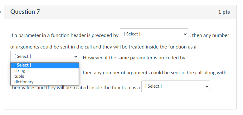 Solved If a parameter in a function header is preceded by | Chegg.com