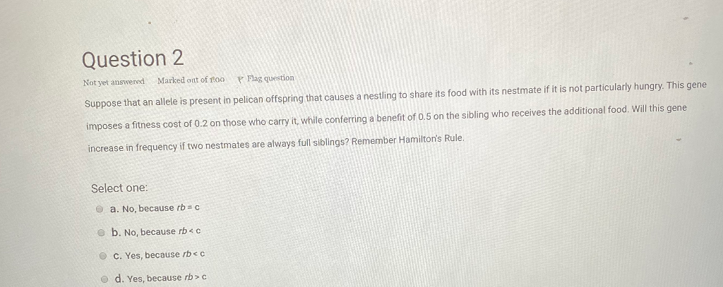 Solved Question 2 Not yet answered Marked out of 100 P Flag | Chegg.com