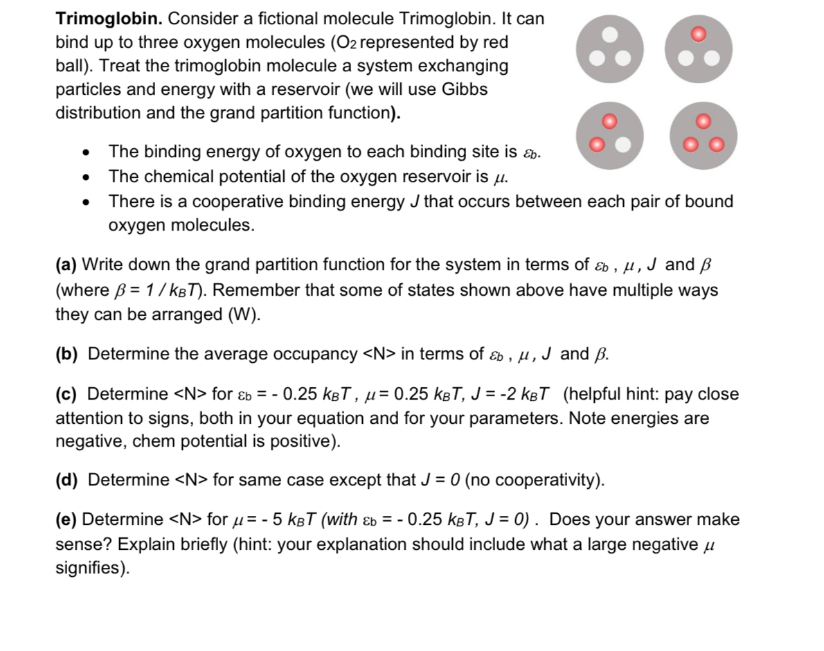 Solved Trimoglobin Consider A Fictional Molecule Trimogl Chegg Com