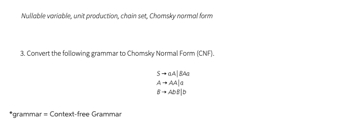 Solved Nullable Variable Unit Production Chain Set 