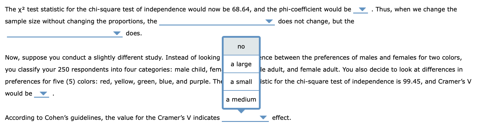 Solved 10. Effect size for the chi-square test for | Chegg.com