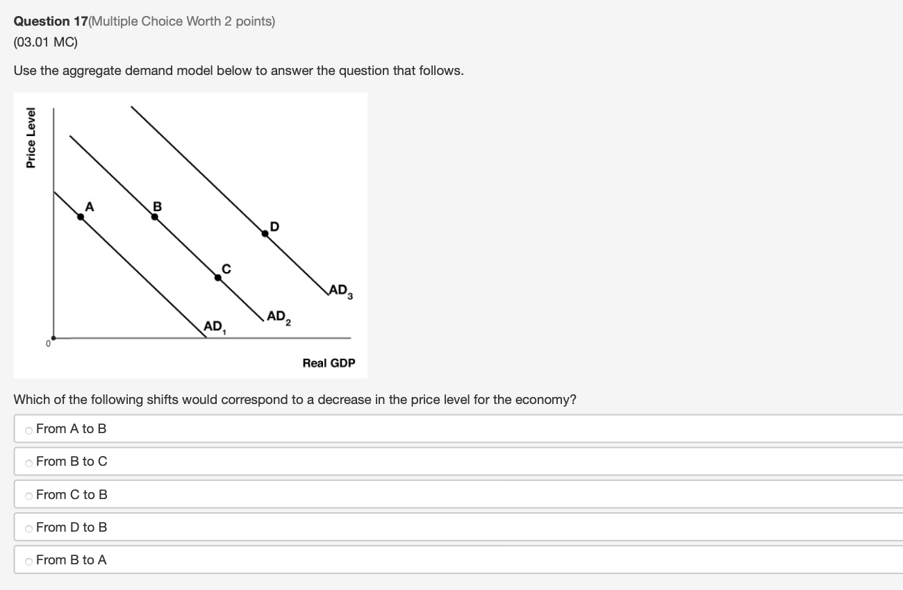 Solved Question 17(Multiple Choice Worth 2 points) (03.01 | Chegg.com