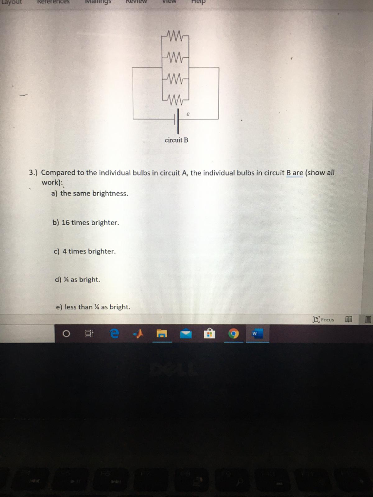 Solved IV.Queries 1.) Four Identical Light Bulbs, Each With | Chegg.com