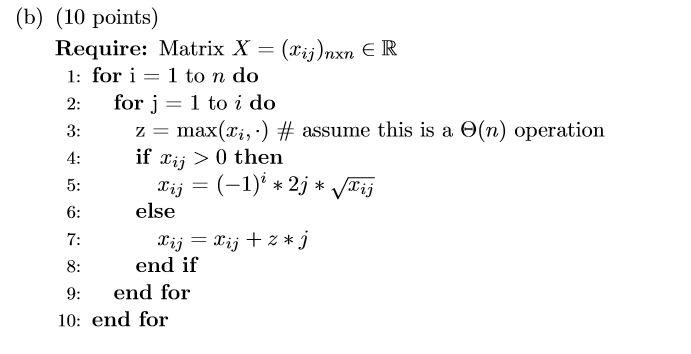 Require Matrix X Xij Nxn R 1 For I 1 To N Chegg Com