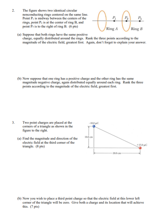 Solved P The figure shows two identical circular | Chegg.com