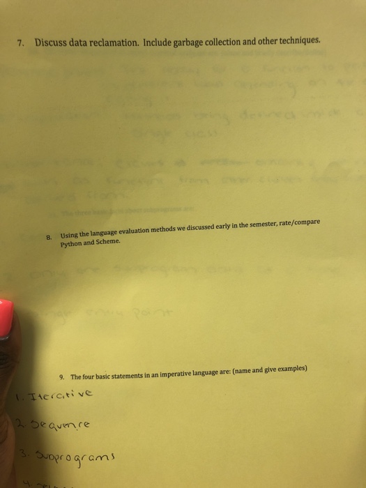 Solved 9. If you declare an array double( ] list = (3.4, 20, | Chegg.com