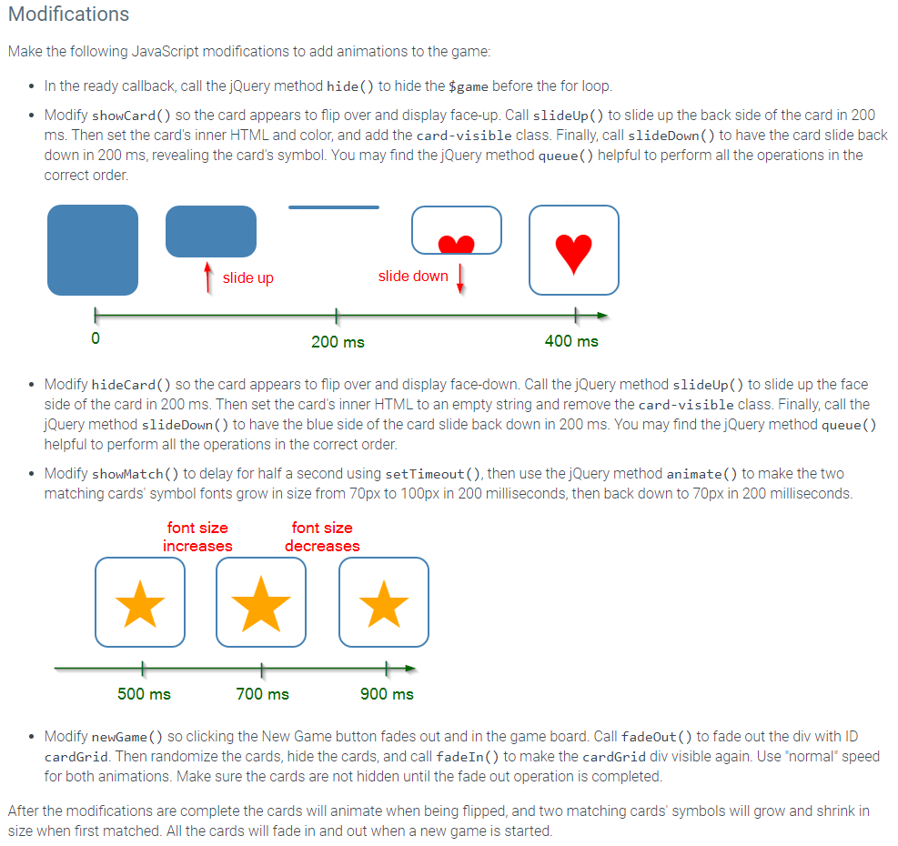 The given web page implements a Memory game. The user | Chegg.com