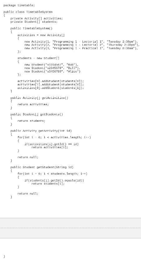 Solved Create the following two classes within a package | Chegg.com