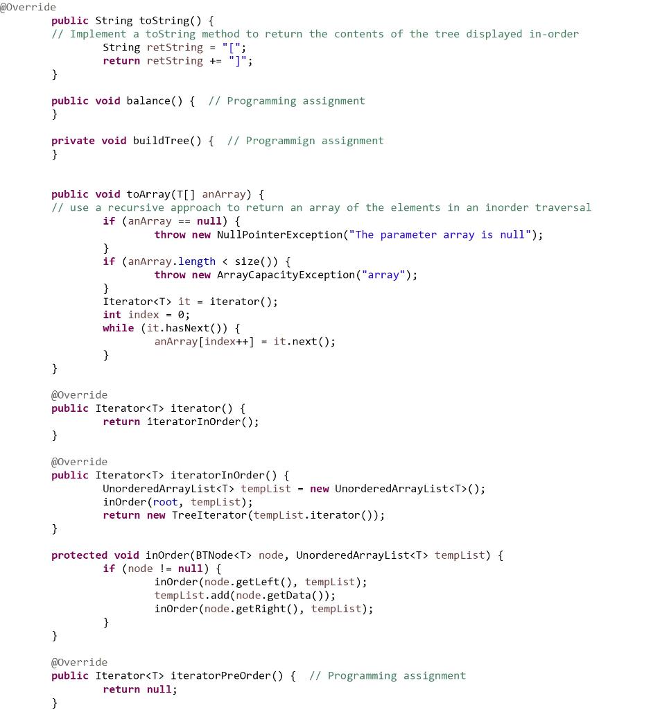 Solved Ch 8-Binary Search Tree implementation Complete the | Chegg.com