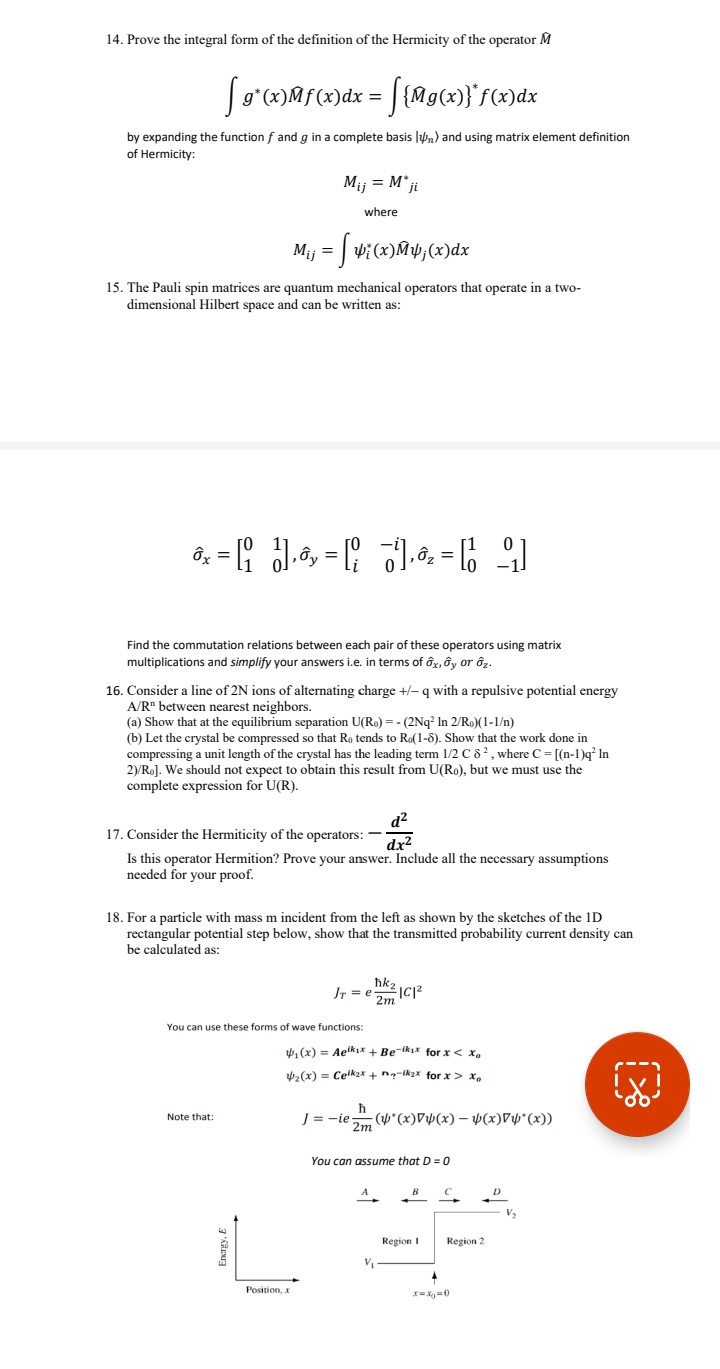 Solved 14. Prove the integral form of the definition of the | Chegg.com