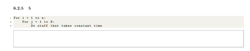 Solved In each of the code snippets below, the question is: | Chegg.com