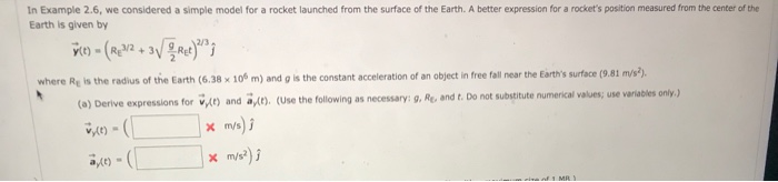 Solved In Example 2.6, we considered a simple model for a | Chegg.com