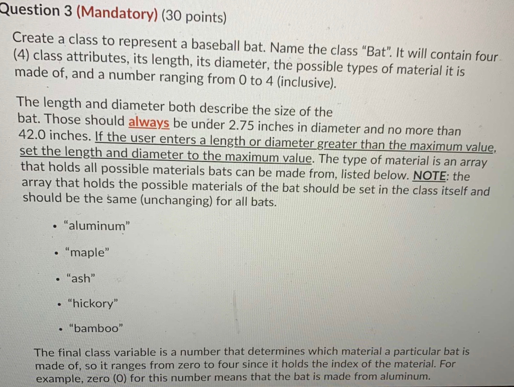 baseball bat is made from which material