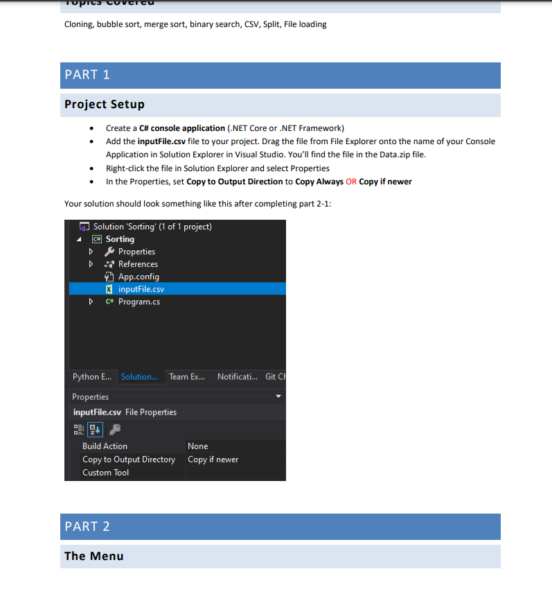 Bubble Sort in C# Console