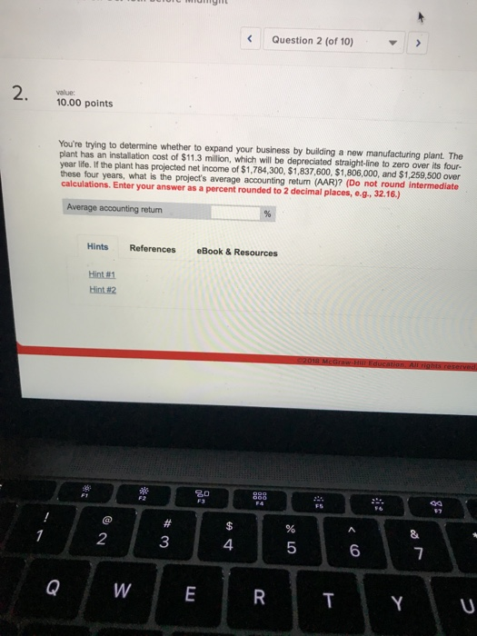 Solved Question 1 (of 10) 1. 10.00 points What is the | Chegg.com