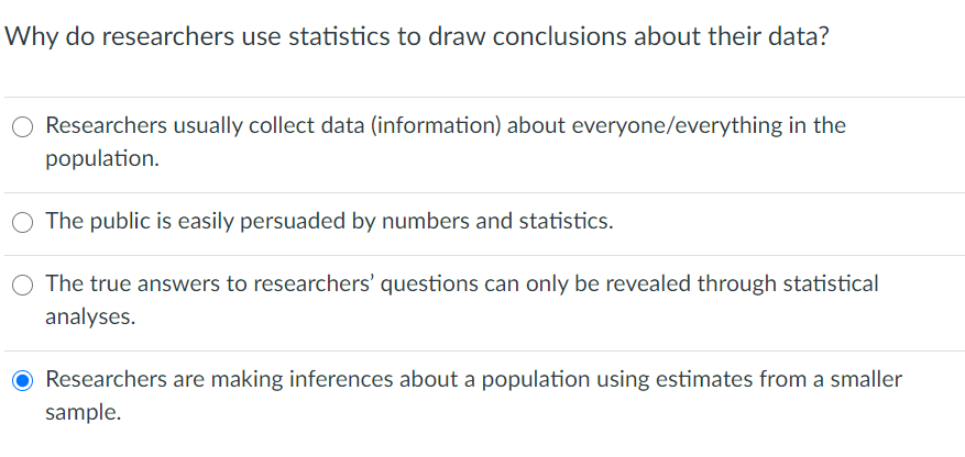 solved-why-do-researchers-use-statistics-to-draw-conclusions-chegg