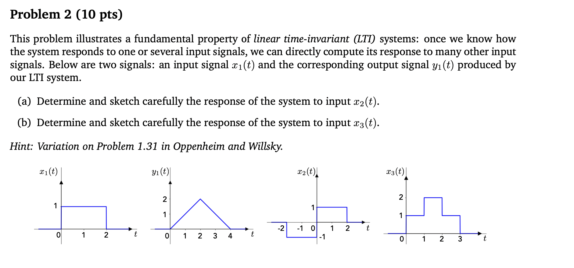 Problem 2 ( 10 pts)This problem illustrates a | Chegg.com