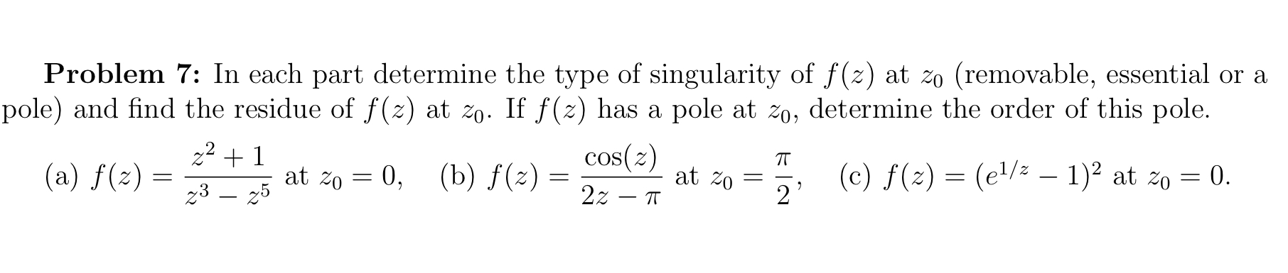 Solved Problem 7: In Each Part Determine The Type Of 