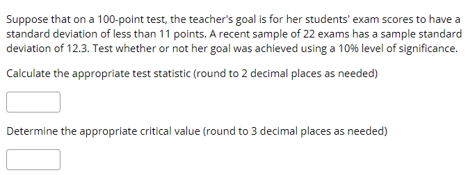 Solved Suppose that on a 100-point test, the teacher's goal | Chegg.com