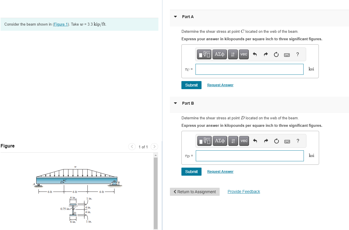 Solved Consider The Beam Shown In (Figure 1). Take | Chegg.com