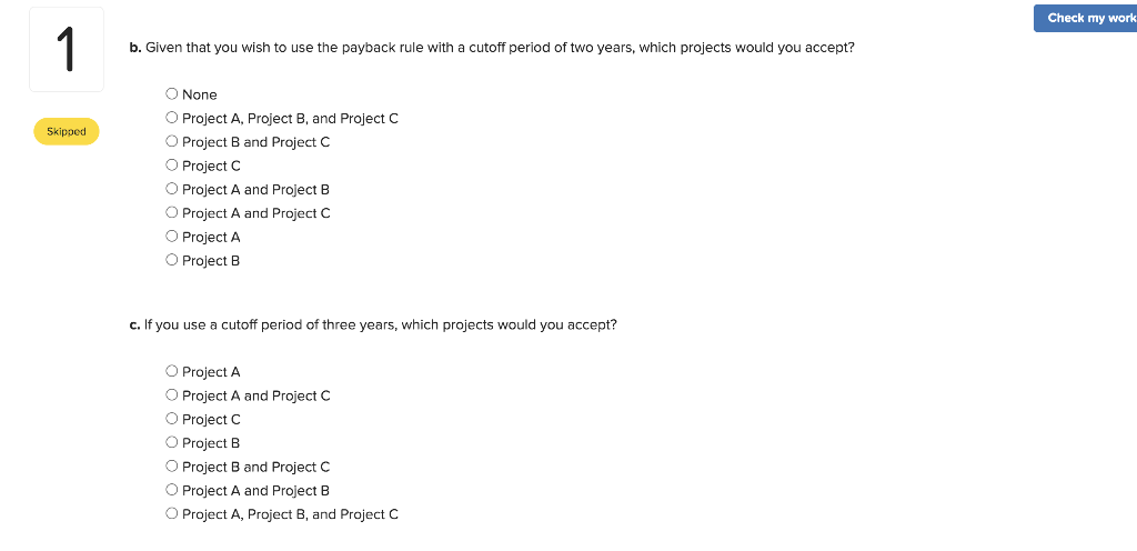 Solved Check my work 1 Consider the following information: | Chegg.com