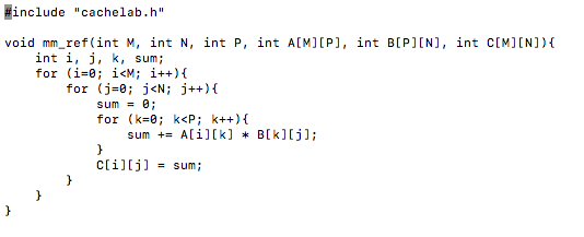 Solved I Am Writing A Matrix Multiply And My Professor Pr Chegg Com