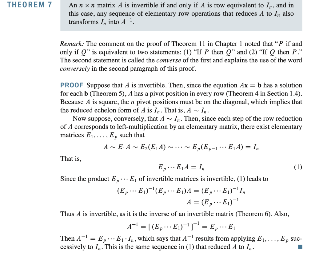 Solved Use the steps in the proof of Theorem 7 on page 109