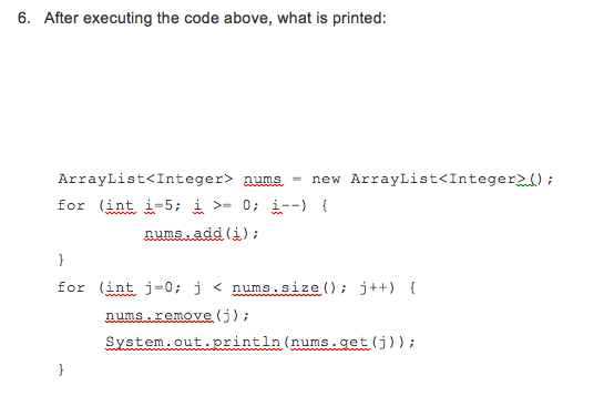 Solved 5. After executing the code below, what values will | Chegg.com