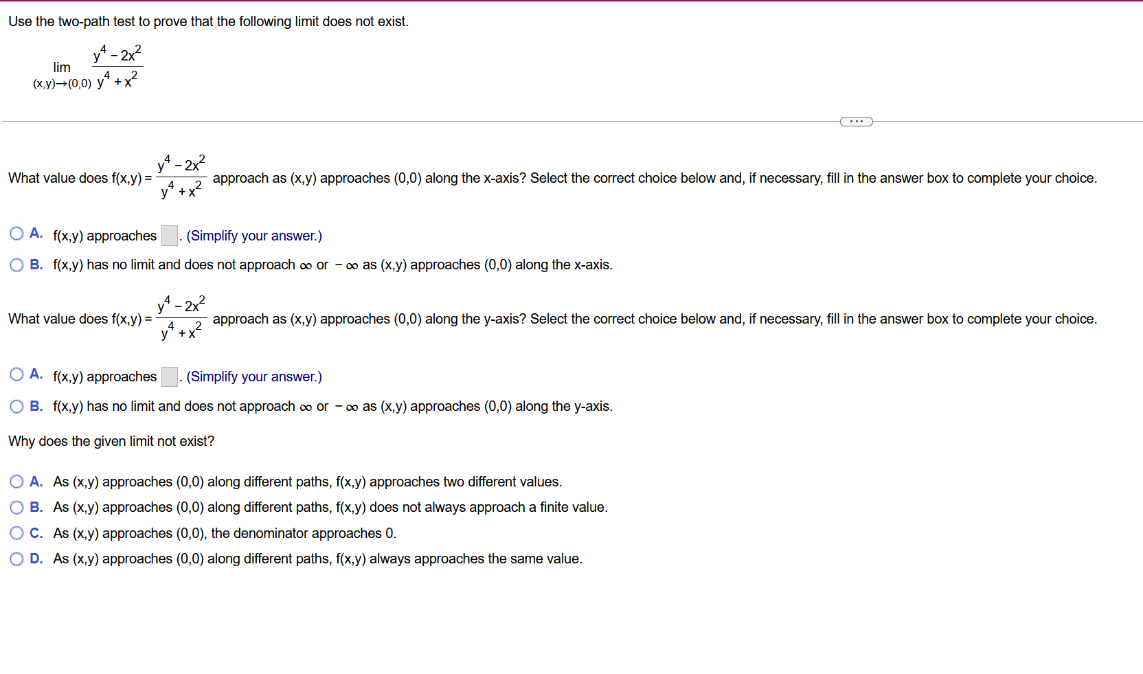 Solved Use the two-path test to prove that the following | Chegg.com