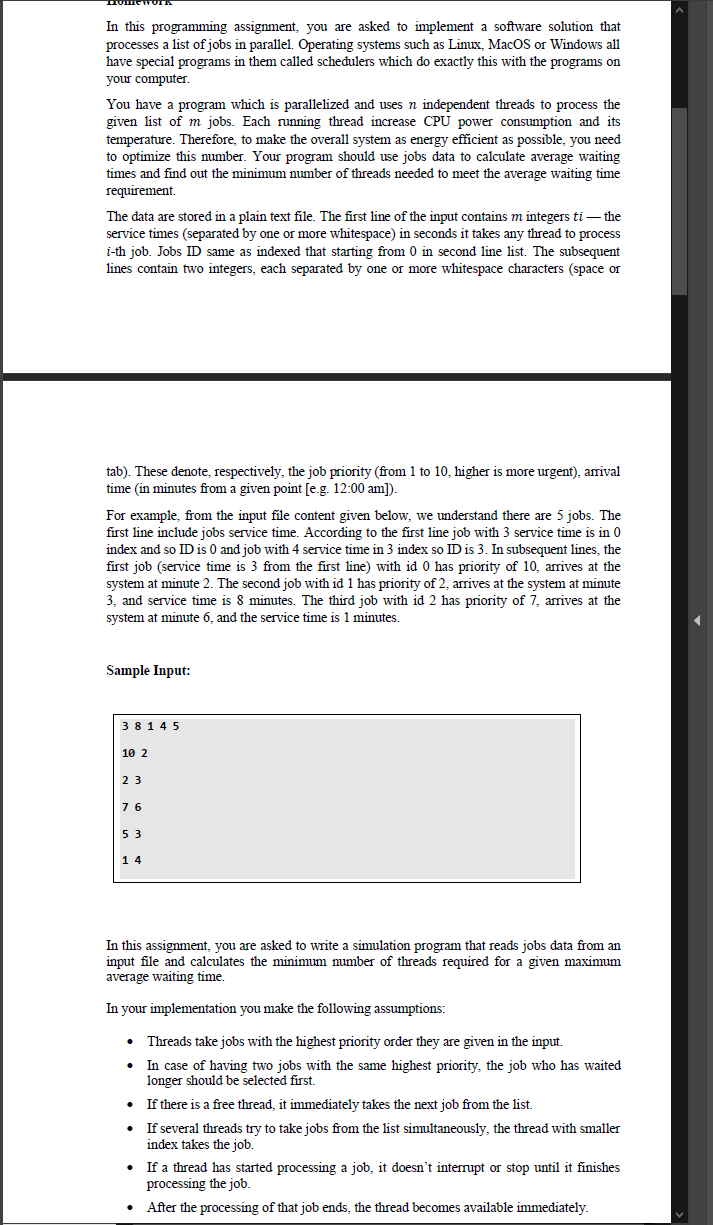 In this programming assignment, you are asked to | Chegg.com