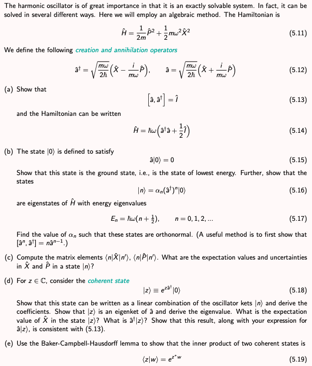 Solved The harmonic oscillator is of great importance in