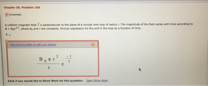 Solved A Uniform Magnetic Field B Is Perpendicular To The | Chegg.com