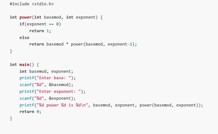 IN C Programming 5^5^5 = 2.98E17 Create a program | Chegg.com