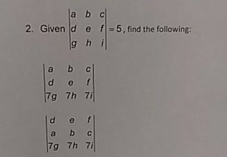 Solved La B C 2. Given D E F =5, Find The Following: Ghil A | Chegg.com