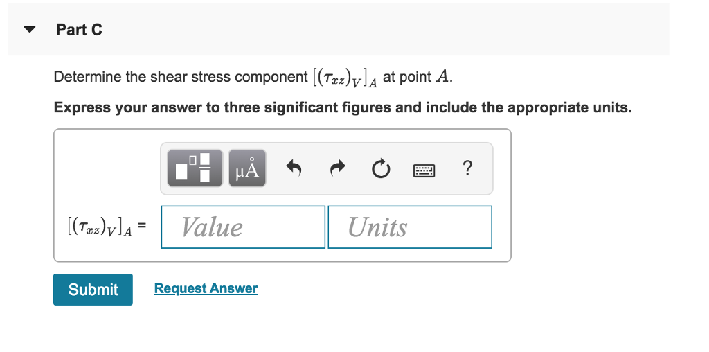 Solved Part A Given that P 4 kN, V 3.4 kN (Figure 1) | Chegg.com