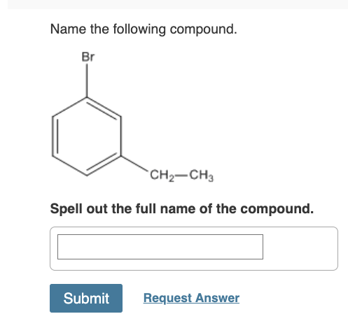 Solved Name the following compound.Spell out the full name | Chegg.com