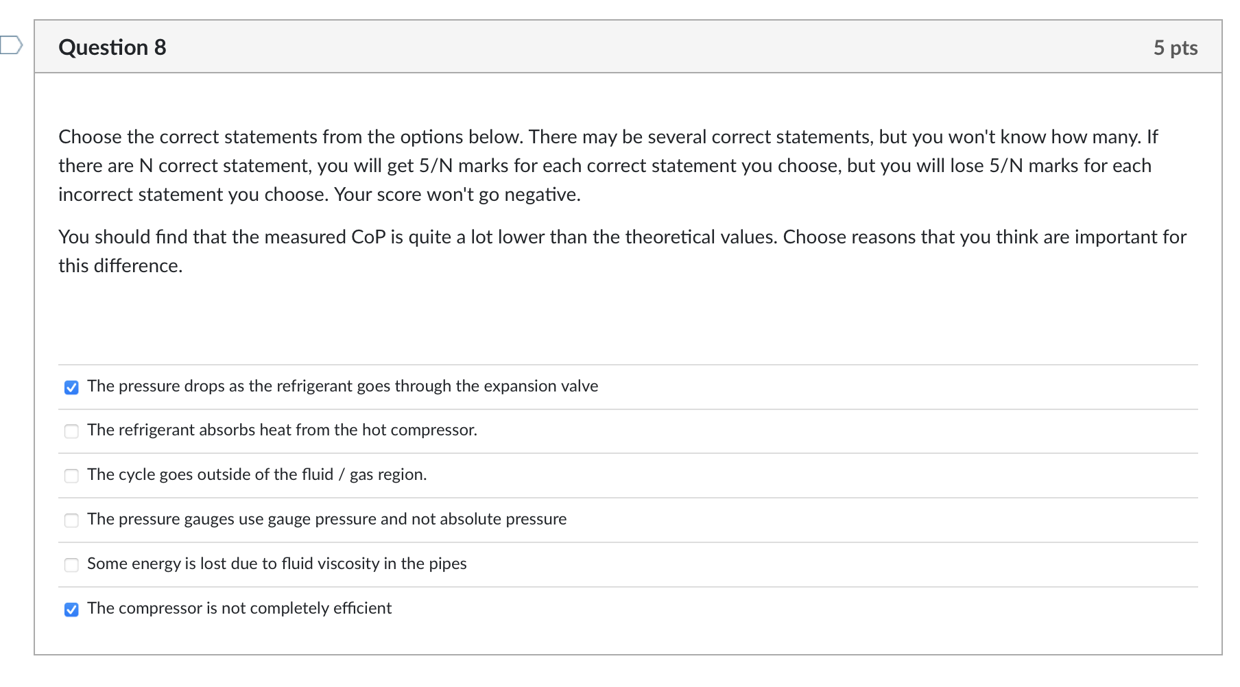 Solved D Question 2 5 pts Choose the correct statements from | Chegg.com