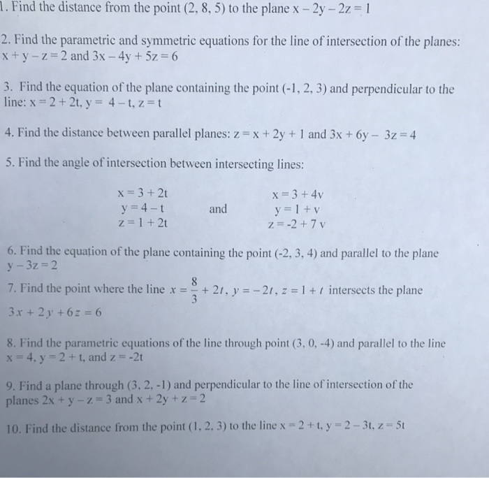 solved-find-the-distance-from-the-point-2-8-5-to-the-chegg