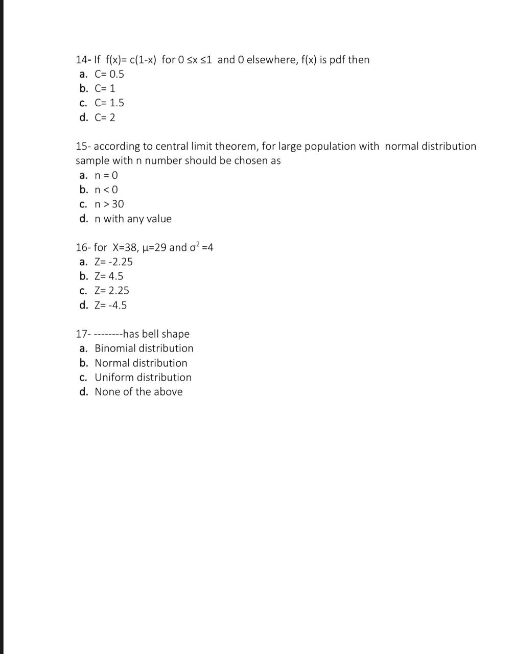 Solved 14 If F X C 1 X For 0 Sx S1 And 0 Elsewhere F Chegg Com