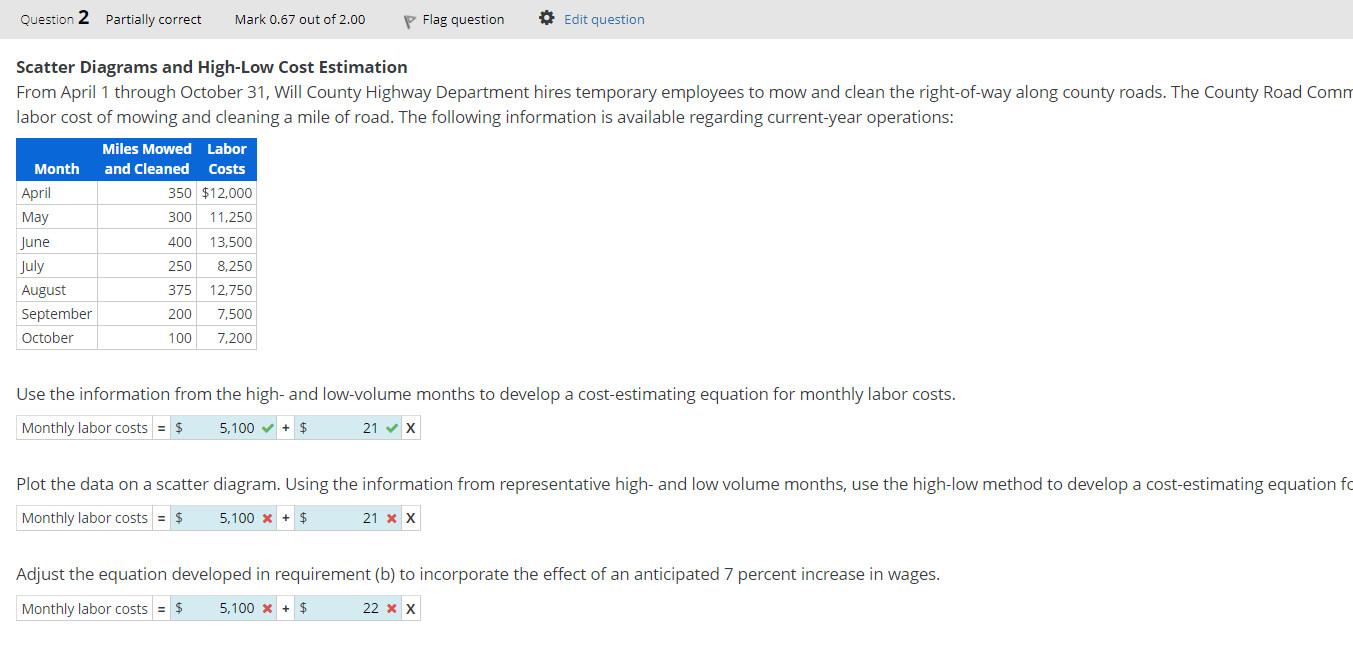 A Use The Information From The High And Low Volume Chegg Com