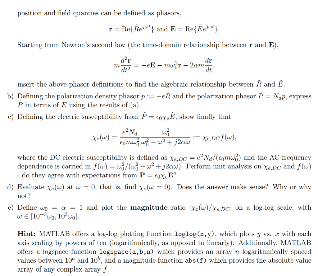 Solved In This Problem We Will Study The Ac Dielectric Chegg Com