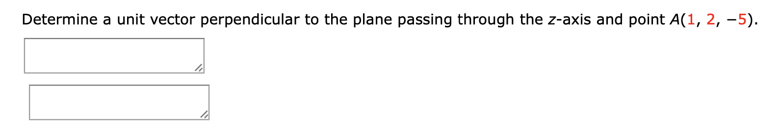 Solved Determine a unit vector perpendicular to the plane | Chegg.com