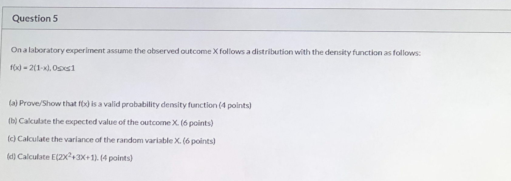 Solved Question 5 On a laboratory experiment assume the | Chegg.com