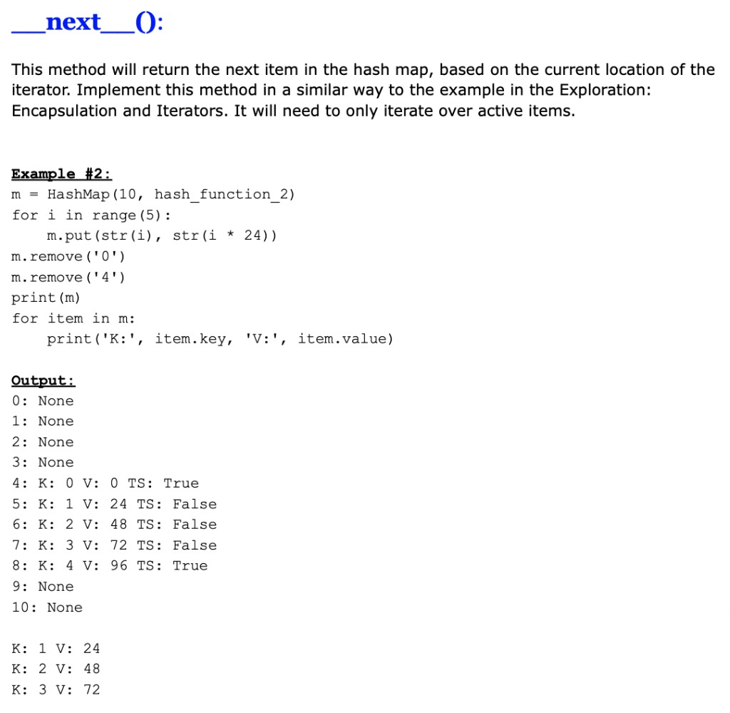 Solved iter_(): This method enables the hash map to iterate | Chegg.com