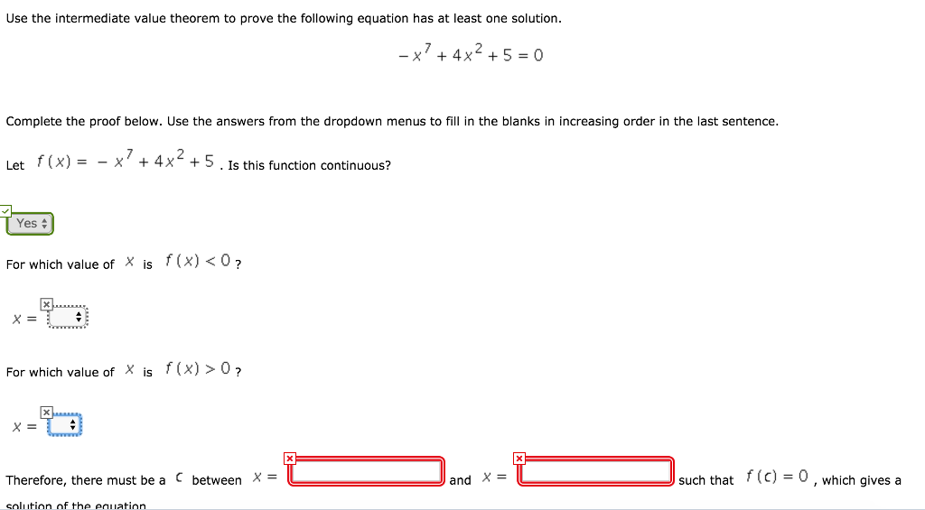 Solved Use the intermediate value theorem to prove the | Chegg.com