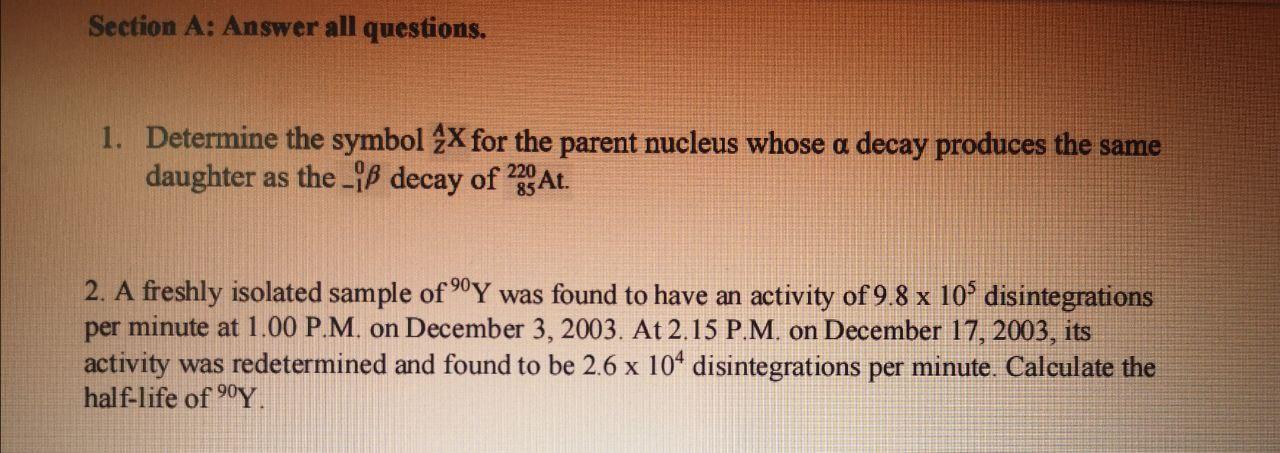Solved Section A: Answer all questions. 1. Determine the | Chegg.com