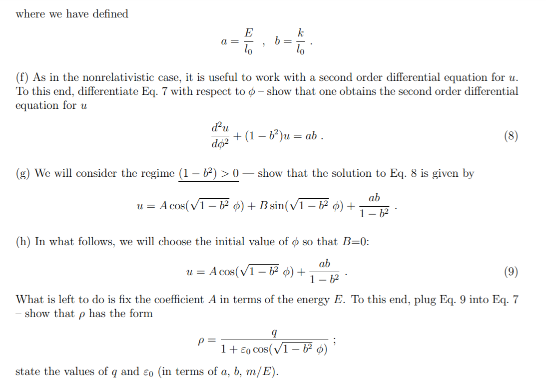 Solved Here, we will consider the Kepler problem, namely a | Chegg.com