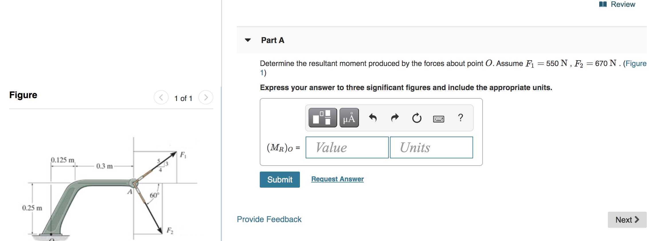 Solved Determine The Resultant Moment Produced By The Forces | Chegg.com