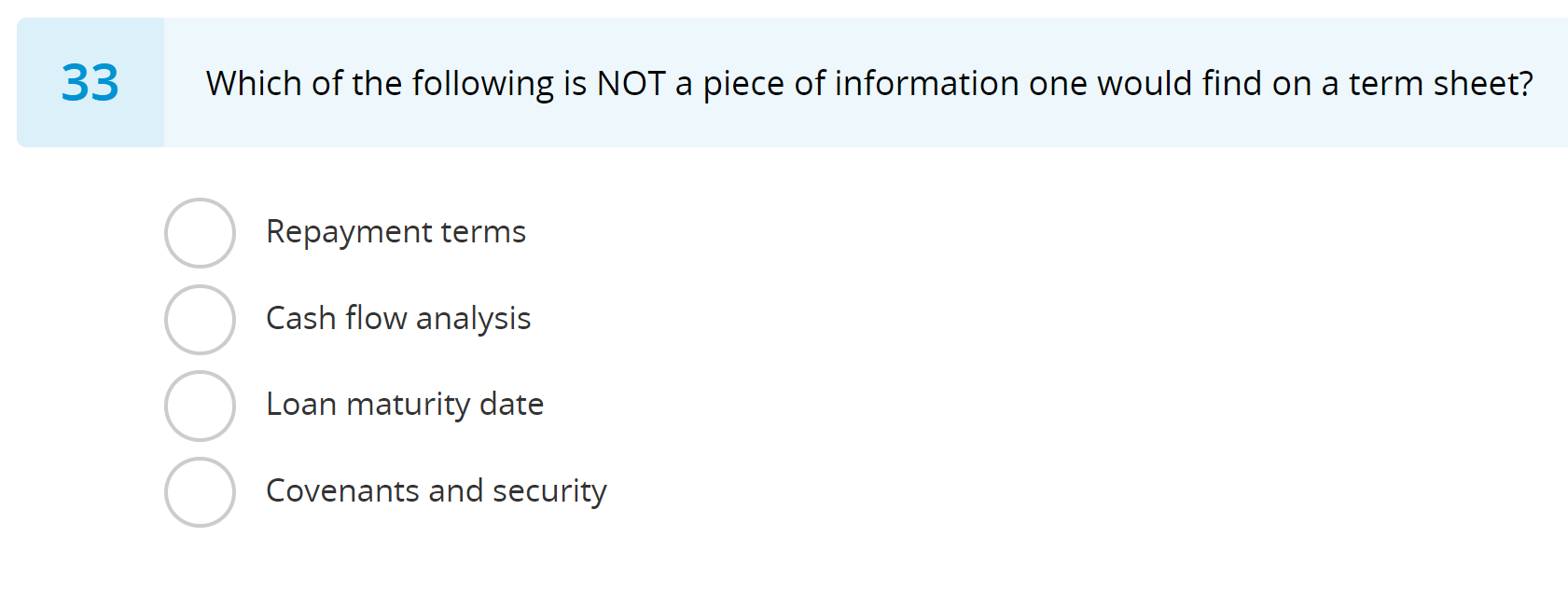 Solved 33 Which of the following is NOT a piece of | Chegg.com